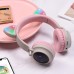 Беспроводные детские наушники с микрофоном накладные HOCO W27 Cat ear, Bluetooth, серый