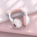 Беспроводные детские наушники, микрофон, Borofone BO18 Cat Ear, bluetooth 5.0, AUX, цвет: белый 