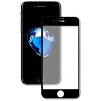 Защитное стекло Apple iPhone 7, толщина 0.33 мм, закругленные края 2.5D, Perfeo Full Screen Gorilla (PF_5064), черный